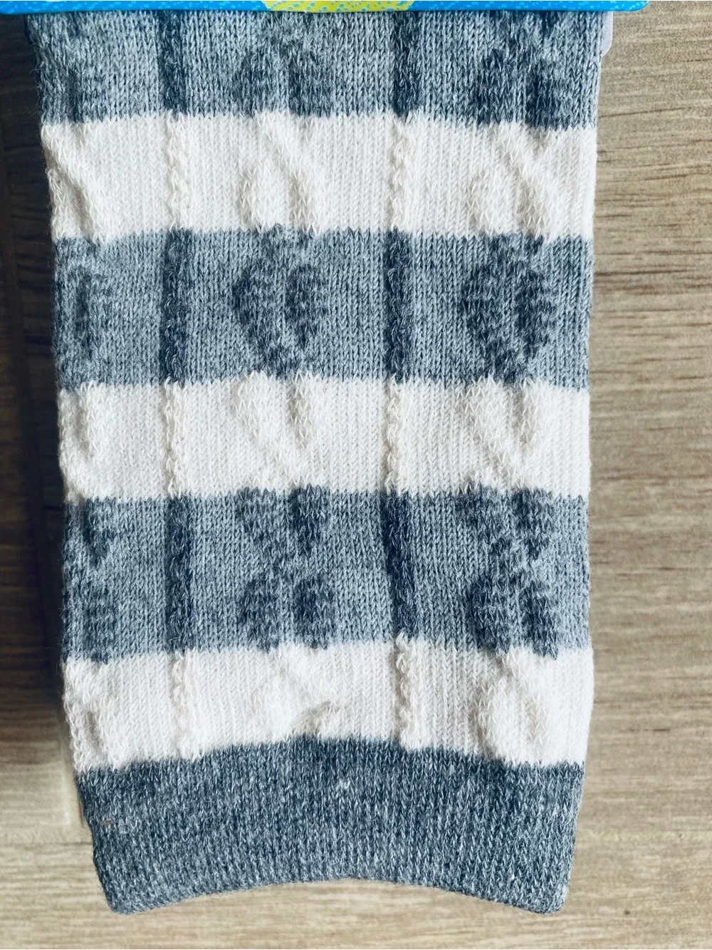 NWT Set of 2  Baby Leggings Size 85 12-18M Gray Stripe & Bear footless Tights⁠